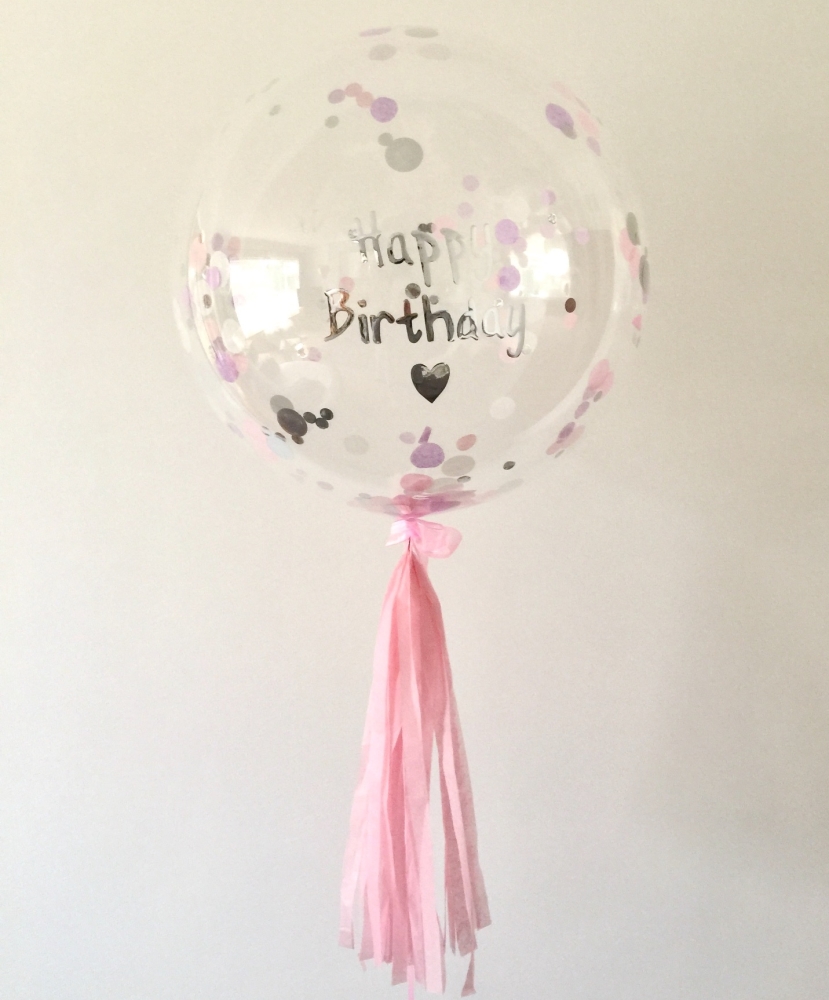 Pink boho confetti balloon | CeFfi