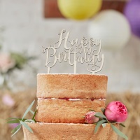<!--005--> Happy Birthday Cake Topper
