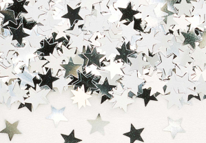 Confetti - Silver Stars