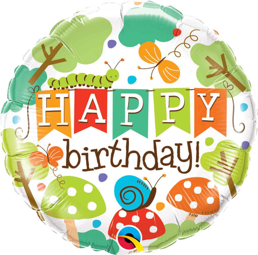 <!--005-->Woodland Happy birthday Balloon