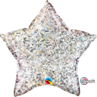 <!--063-->Holographic Silver Star Balloon