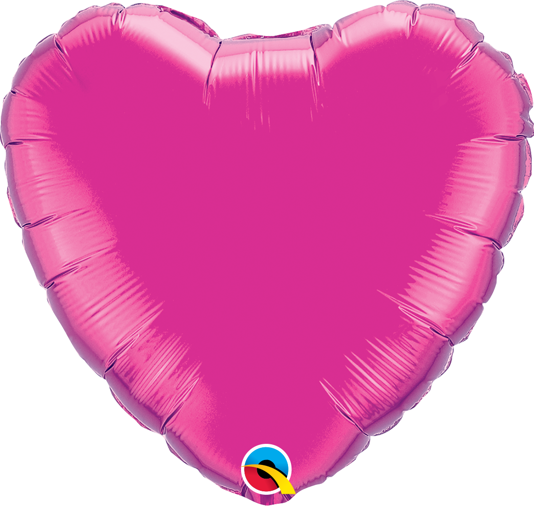 <!--027-->Hot Pink Heart Balloon