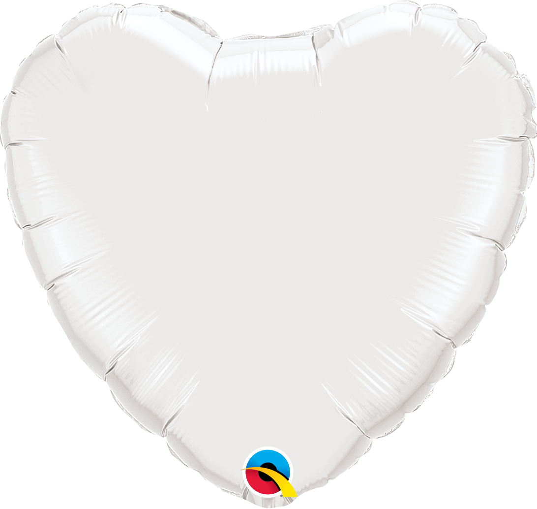 <!--019-->White Heart Balloon