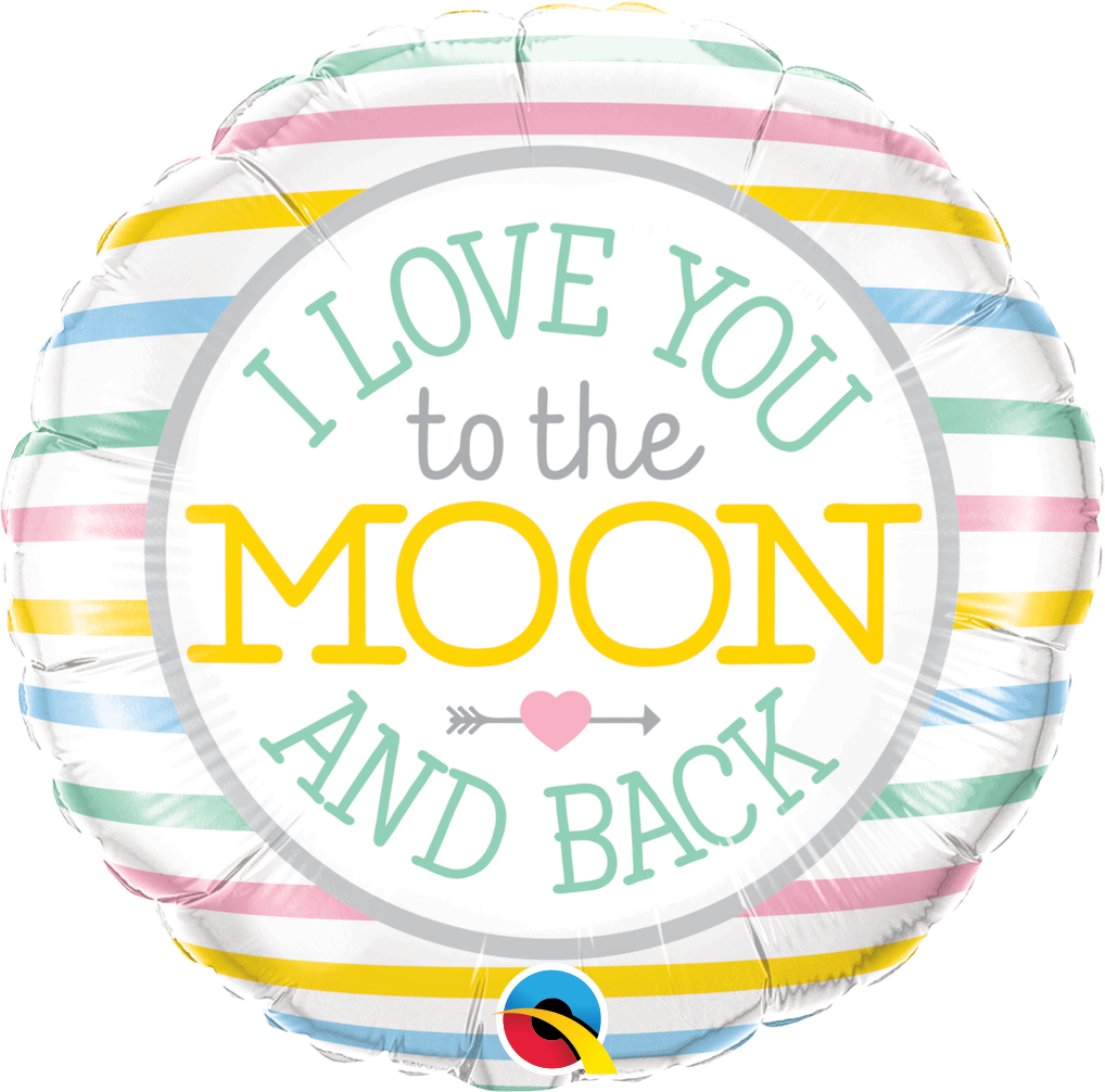 Love you to the moon and back gift, balloons north wales | CeFfi