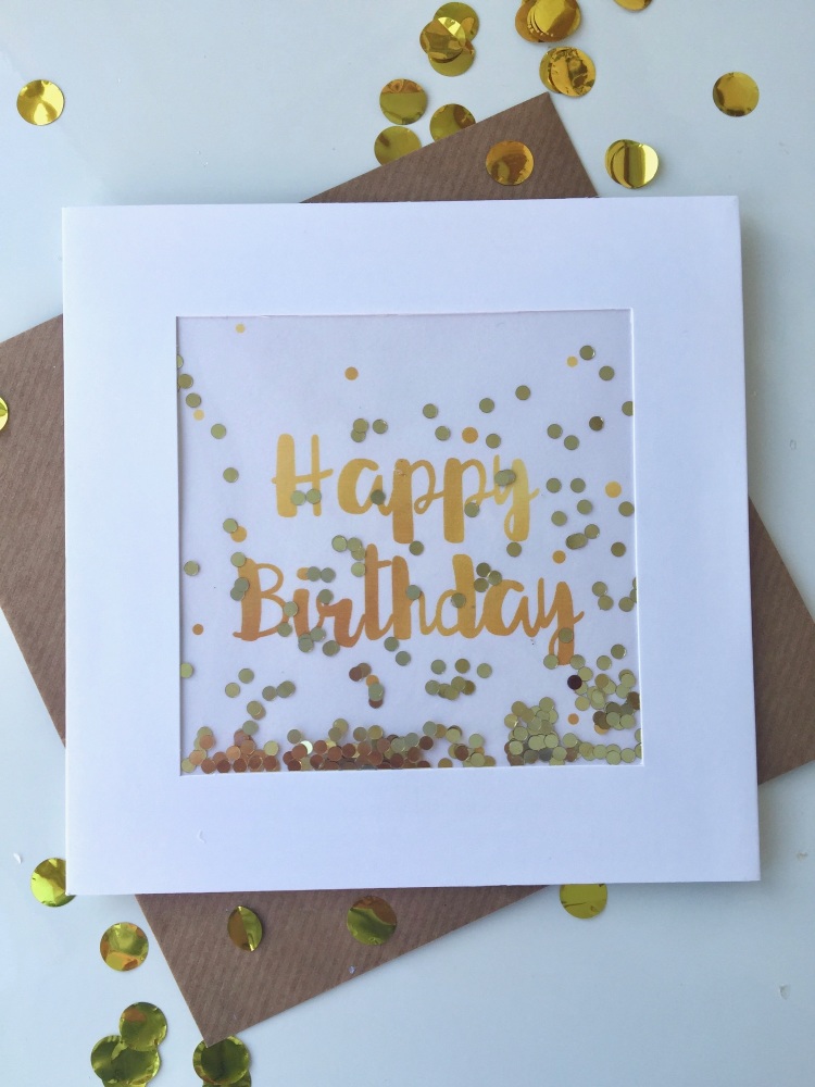 Gold Dot - Happy Birthday - Card