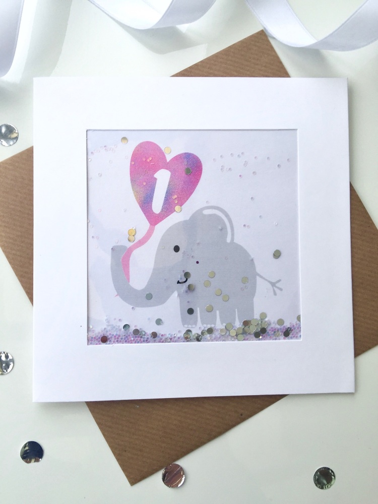Pink Elephant - One - Card