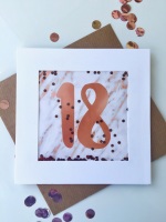 <!--043-->Rose Gold and Marble - 18 - Card