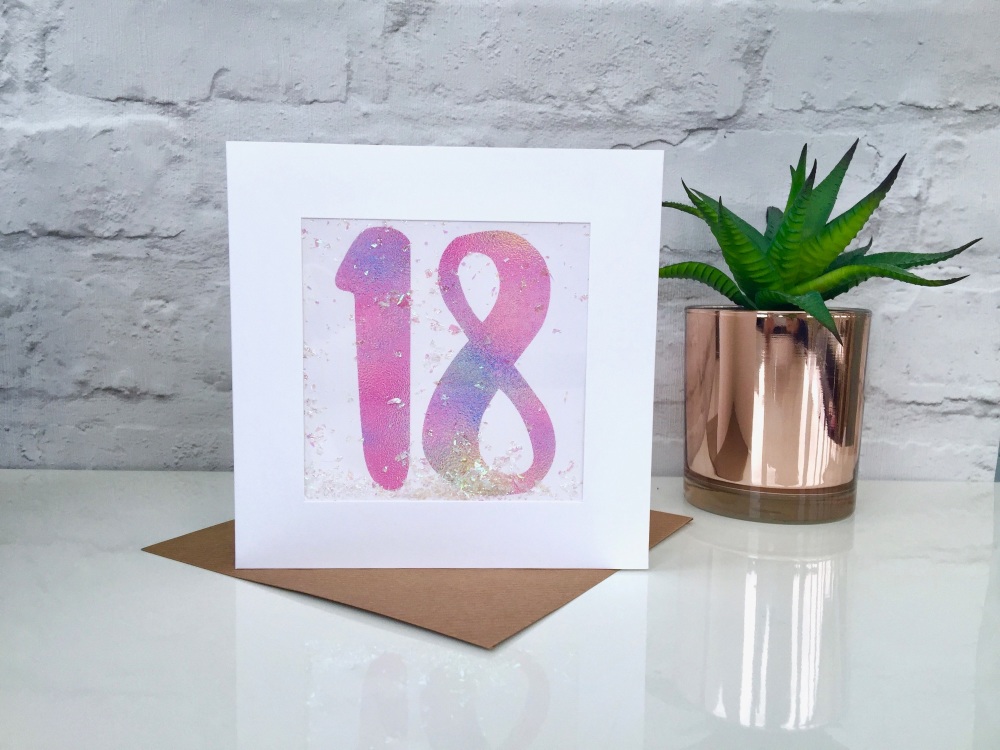 Pink Ombre - 18 - Card