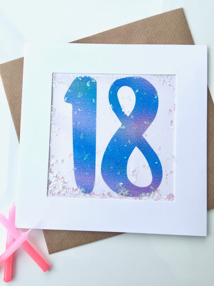 Blue Ombre - 18 - Card