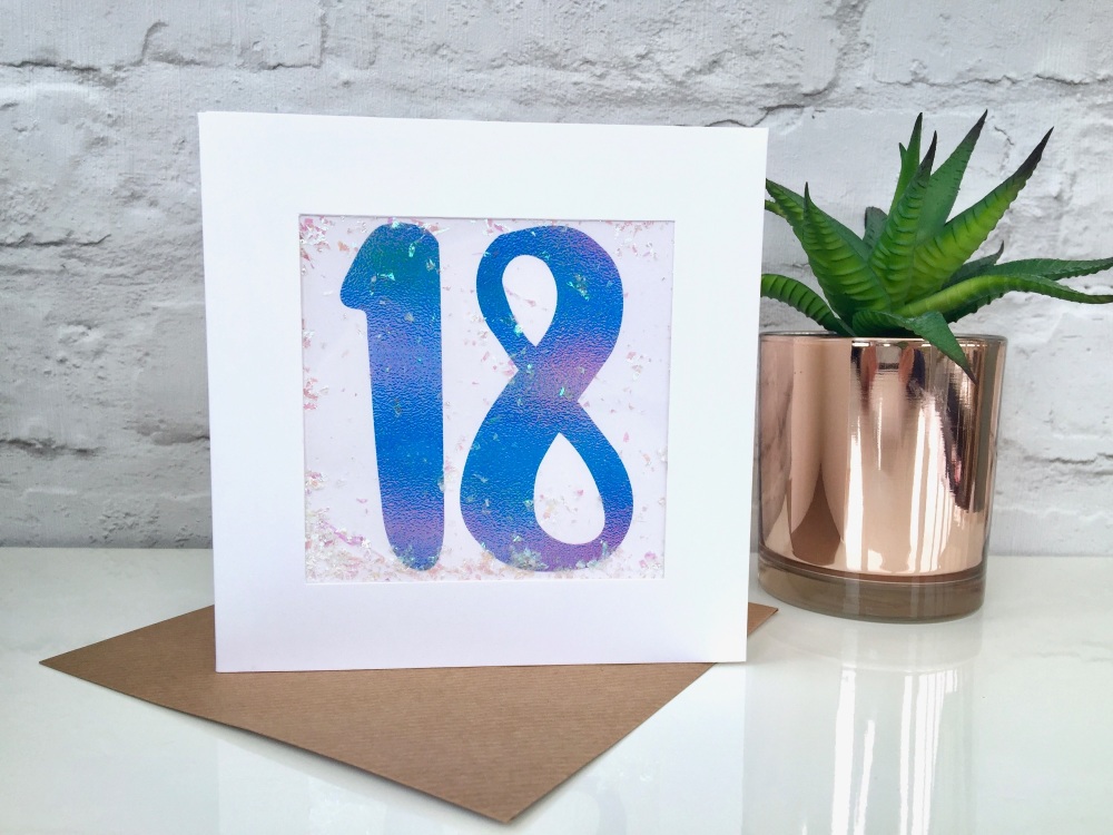 Blue Ombre - 18 - Card
