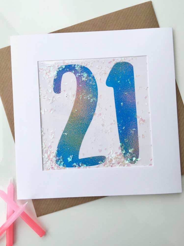 Blue Ombre - 21 - Card