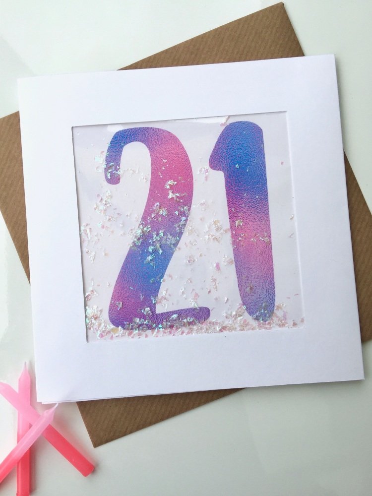Pink Ombre - 21 - Card