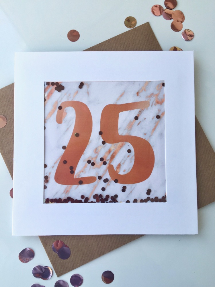 Rose Gold and Marble - 25 - Card