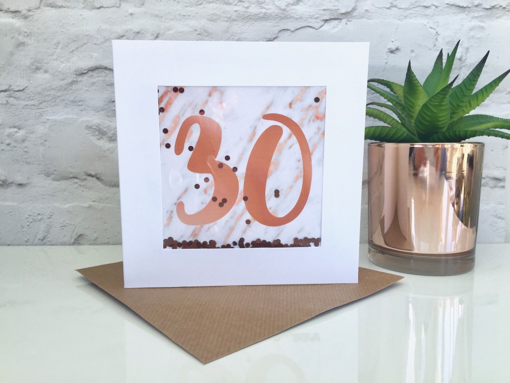 Rose Gold and Marble - 30 - Card