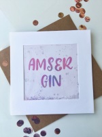 <!--064-->Pink Ombre - Amser Gin - Card