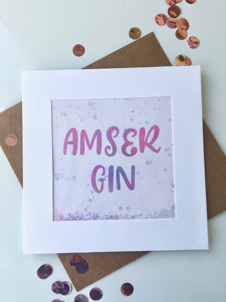 Pink Ombre - Amser Gin - Card