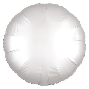 Satin White Circle Balloon