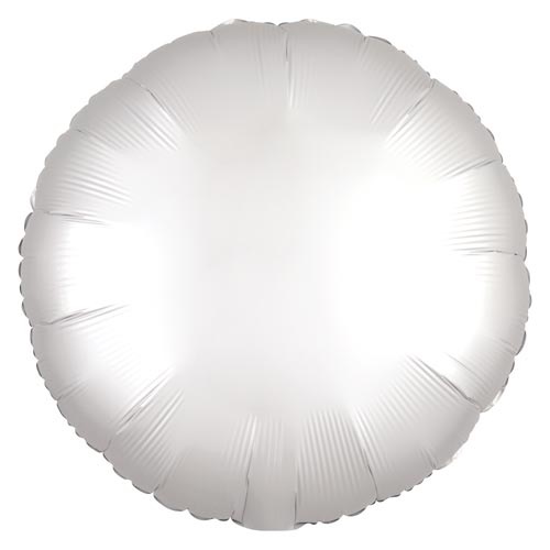 <!--057-->Satin White Circle Balloon
