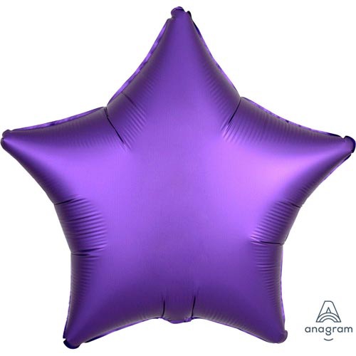 Satin Purple Star Balloon