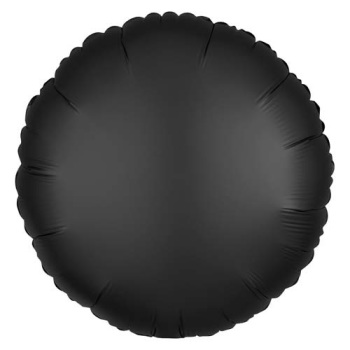 Satin Black Circle Balloon