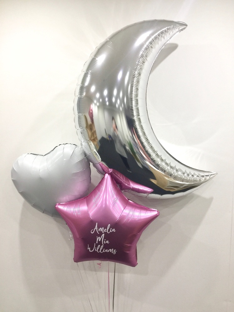 Personalised baby girl balloons | CeFfi