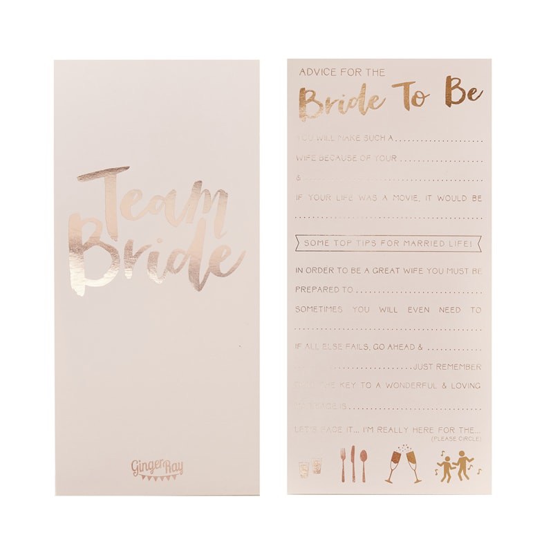  Bride To Be - Advice Cards