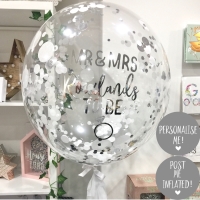 <!--016-->Confetti Bubble Balloon - Mr & Mrs to be!