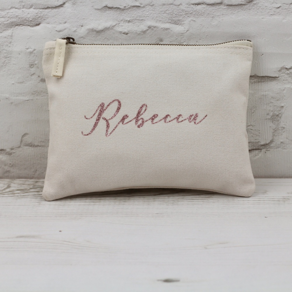 Personalised Pouch - Natural
