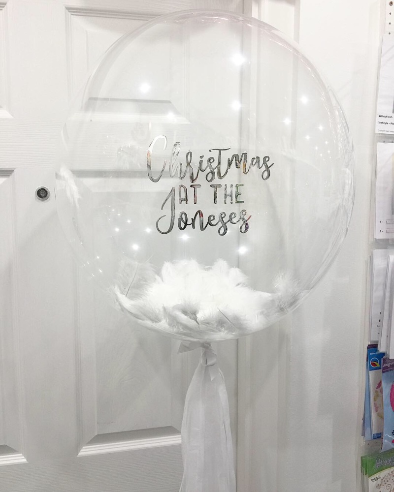 Christmas balloon, personalised Christmas balloon