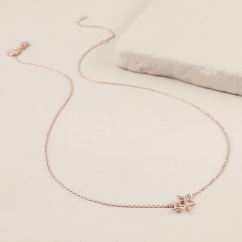 <!--003-->Star Necklace - Rose Gold