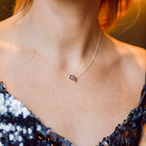 Star Necklace - Rose Gold