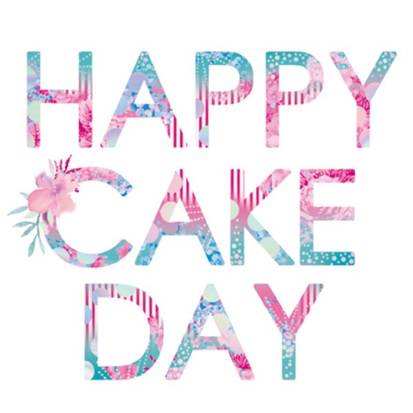 happy cake day card, birthday card, modern birthday card, lola design stock