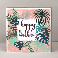 <!--091-->Tropical Happy Birthday - Card