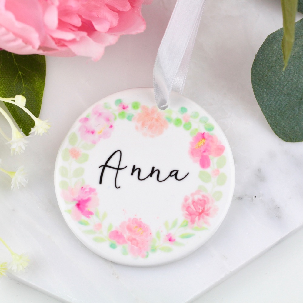 Floral Circle - Personalised - Decoration
