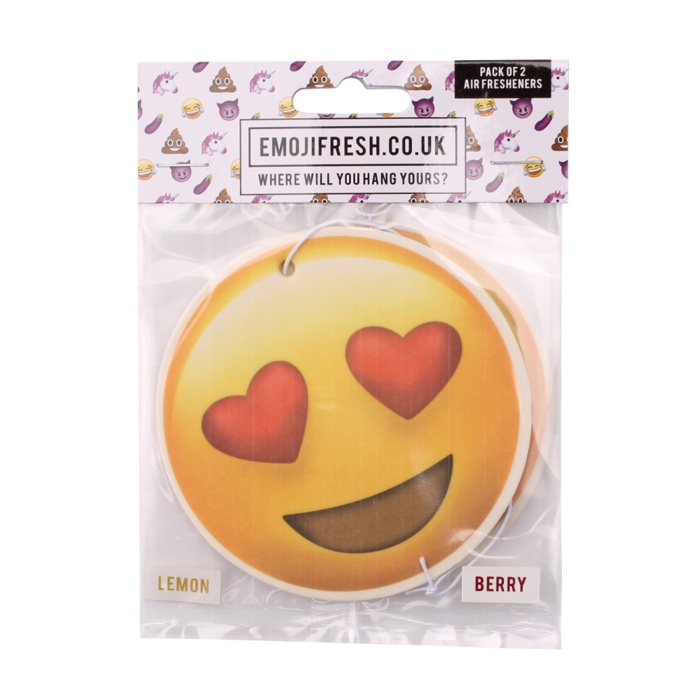 Heart eye emoji air freshener, heart eye emoji gift, heart eyes emoji gift 
