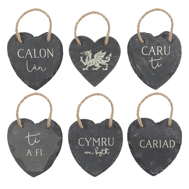 Welsh Heart - Slate Decoration