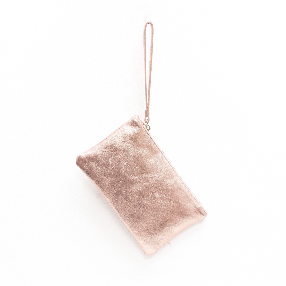 Small rose gold clutch bag, small rose gold bag, rose gold clutch