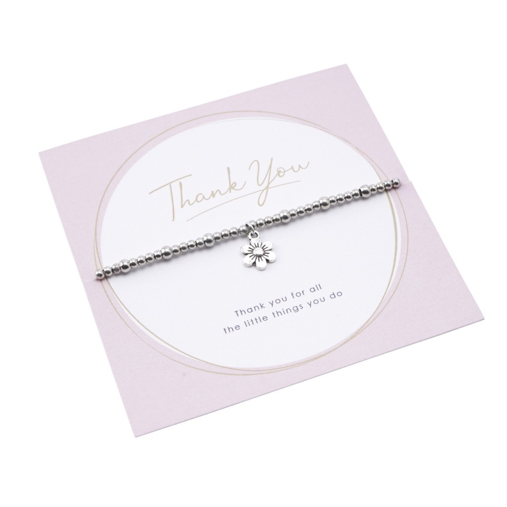 Thank You - Flower Bracelet