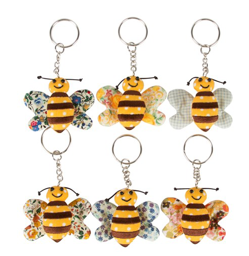 Bee - Fabric Keyring