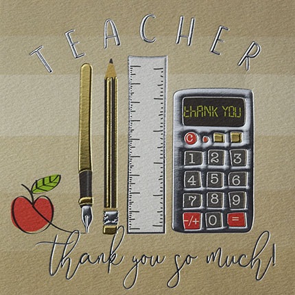 Thank You Teacher- Card