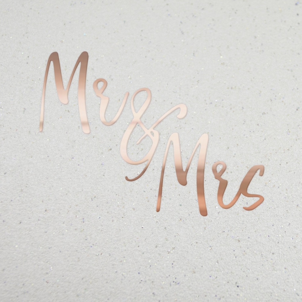 Mr and mrs card, wedding card, rose gold cards | CeFfi