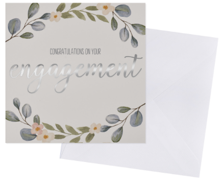 engagement card, congratulations on your engagement card, Modern cards | Ce