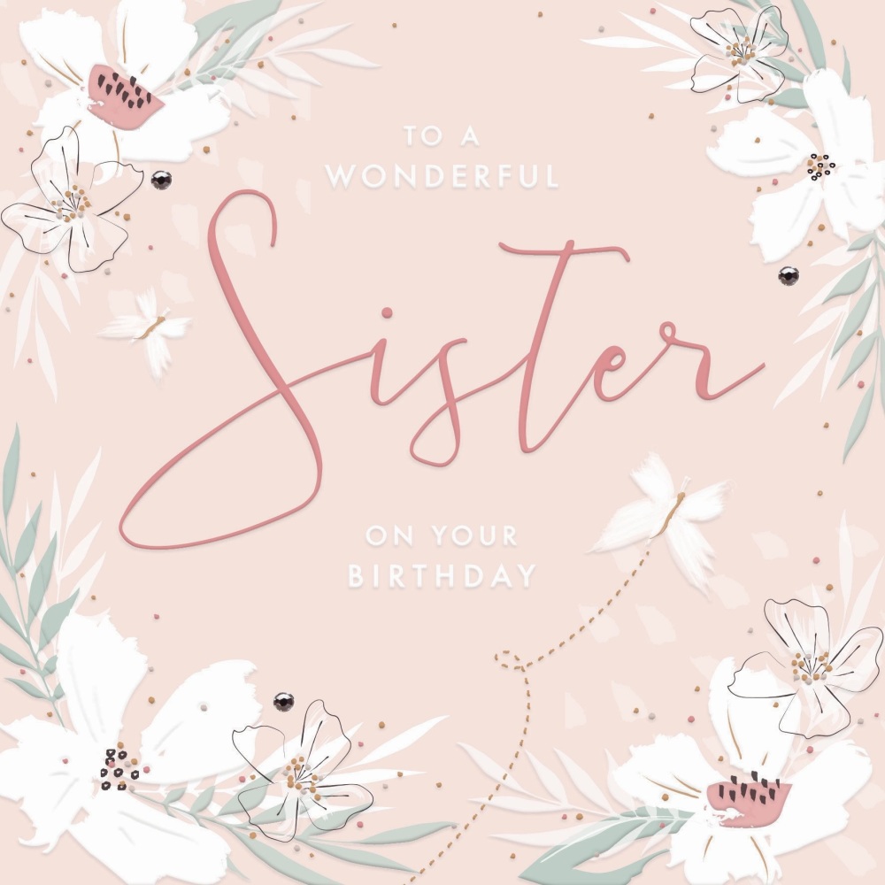 sister birthday card, birthday card for sister, sister happy birthday card 