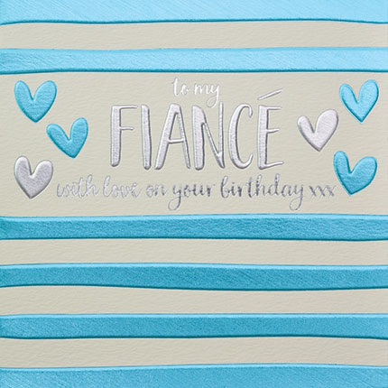 finance birthday card, birthday card for finance, fiancé happy birthday car