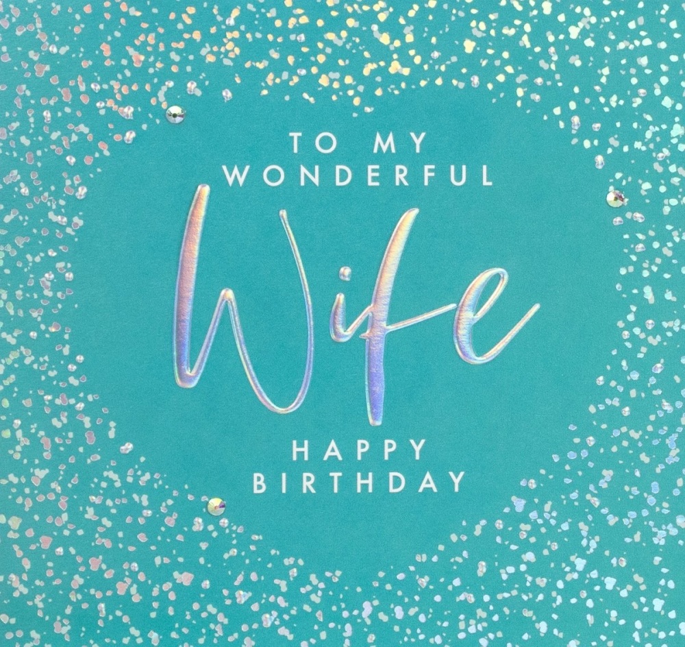 wife birthday card, birthday card for wife, wife happy birthday card | CeFf