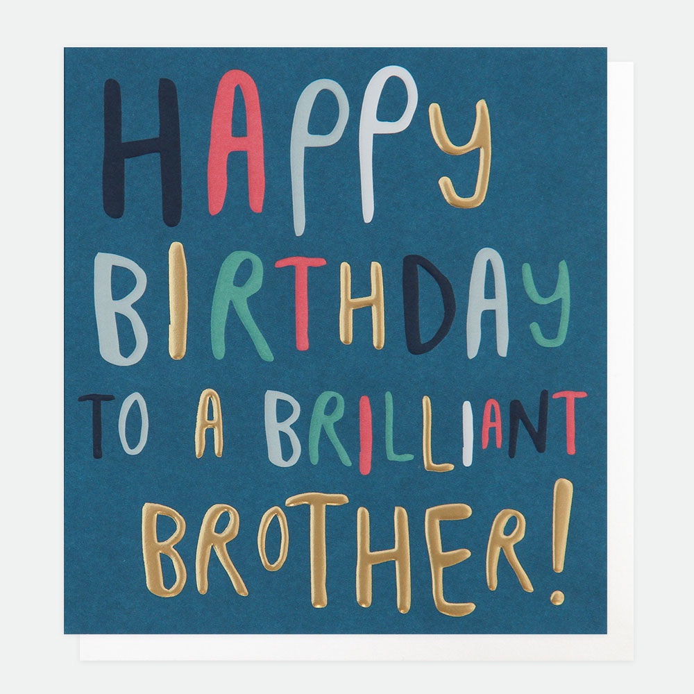 Brilliant Brother Birthday- Card