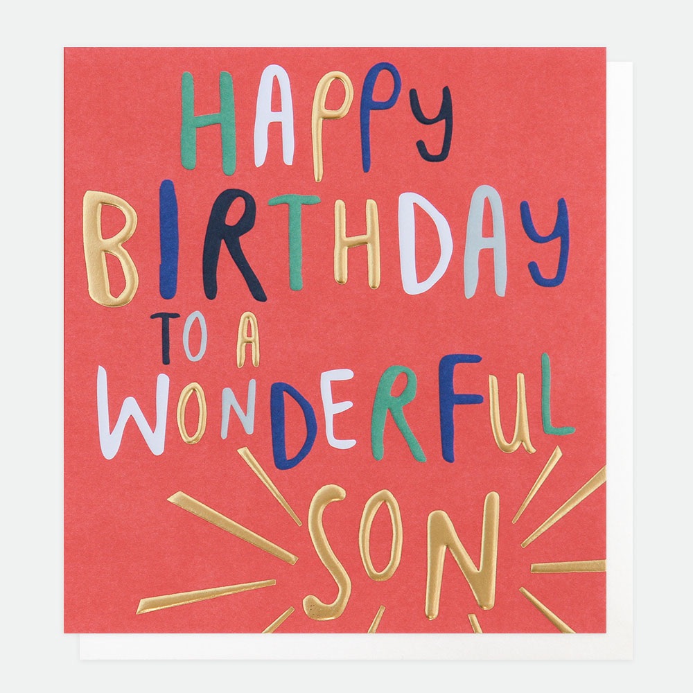 Wonderful Son Birthday- Card
