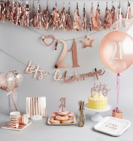 <!--001-->Rose Gold Personalised - Bunting