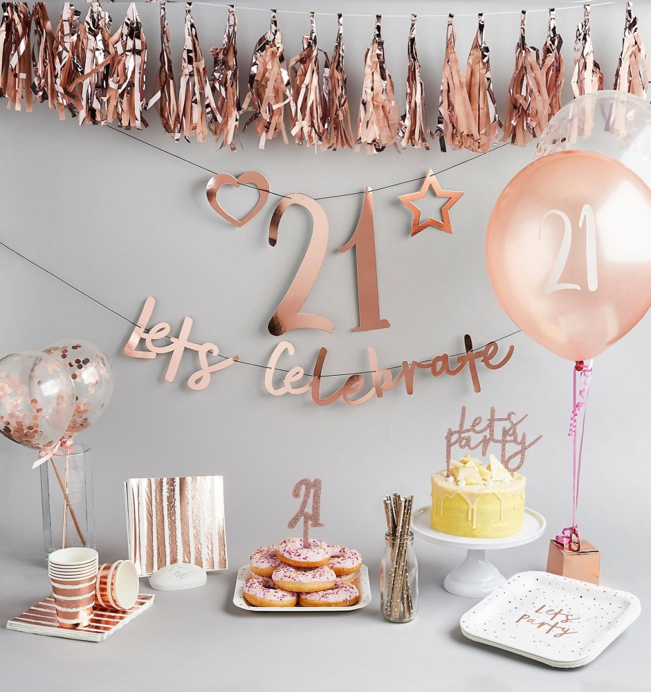 Personalised rose gold bunting, rose gold bunting, rose gold personalised b