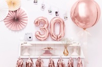 <!--001-->Rose Gold Number -  Balloon Bunting